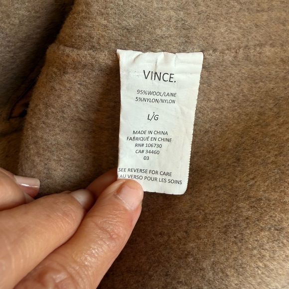 Vince Tan Wool Coat - Picture 4 of 4